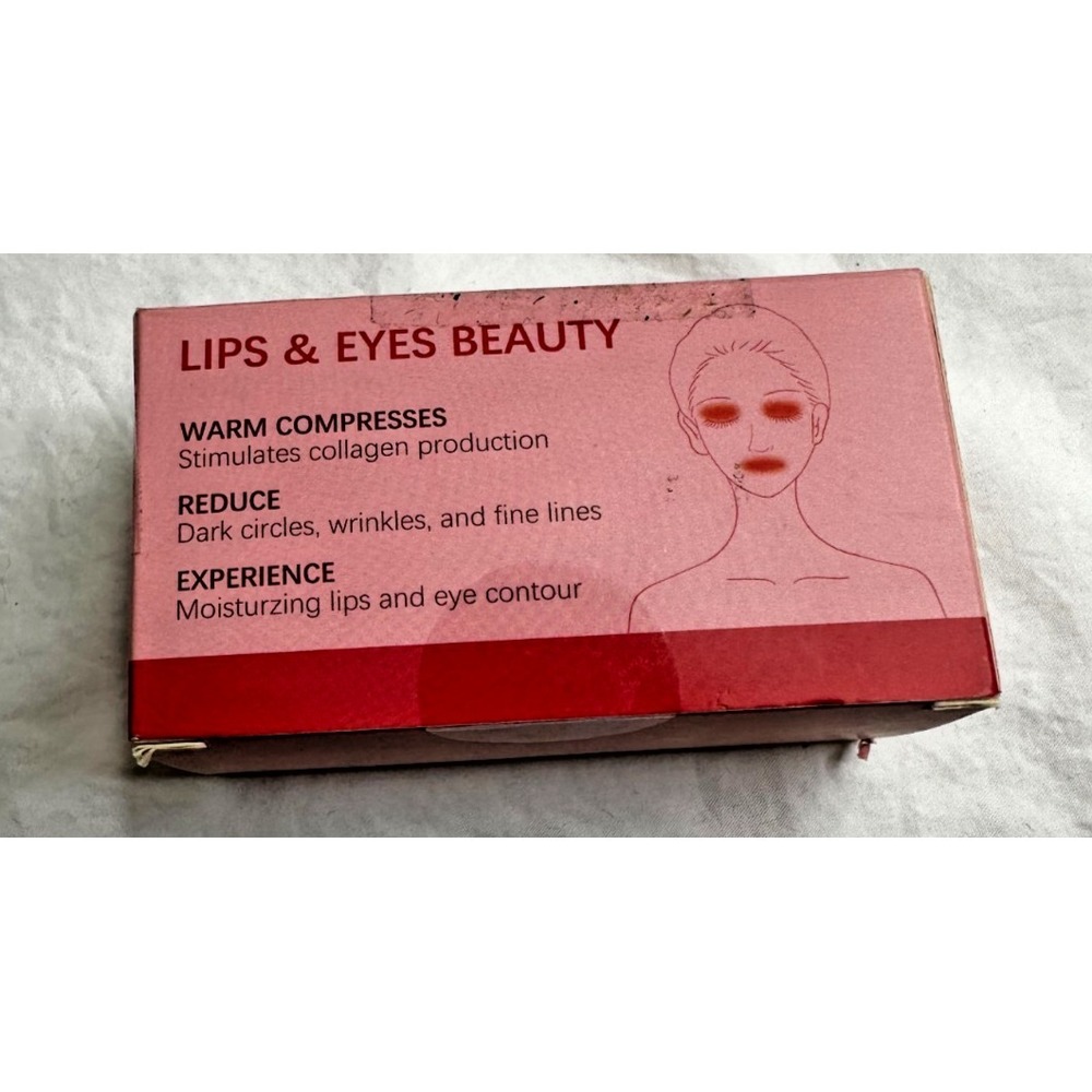Red Light Device FERNIDA 2 in 1 Lip and Eye Care Tool w/ Heated for Anti-Aging